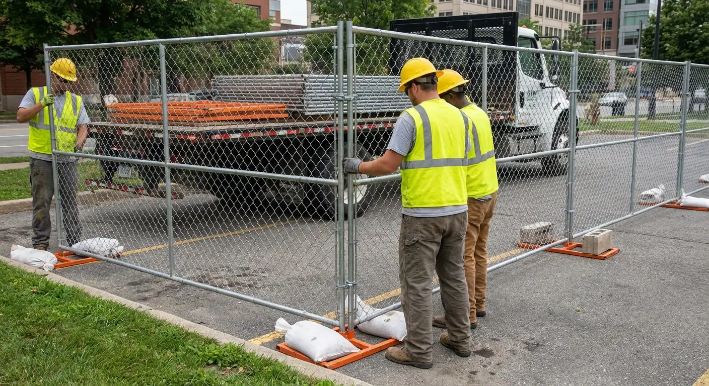 Temporary fencing solutions meeting Florissant requirements