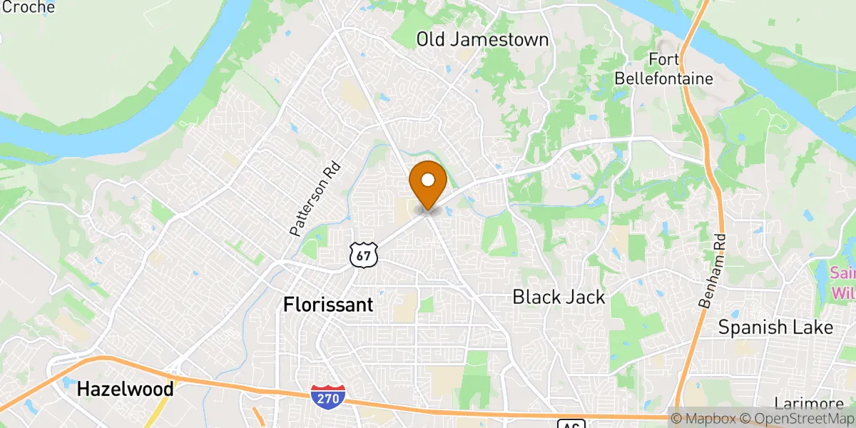  neighborhood map in Florissant, MO