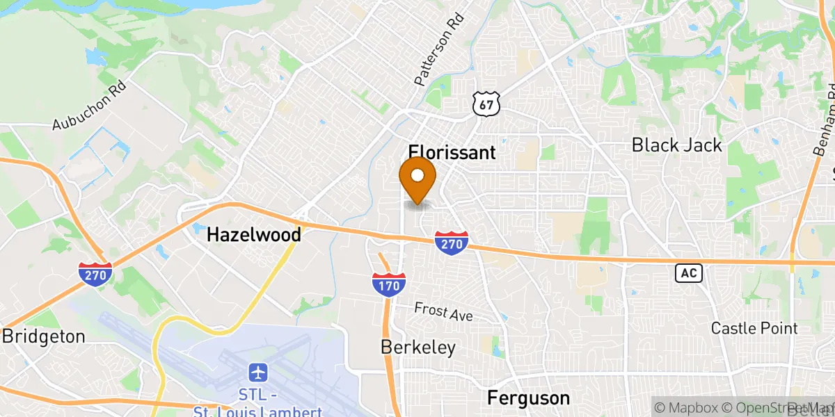  neighborhood map in Florissant, MO
