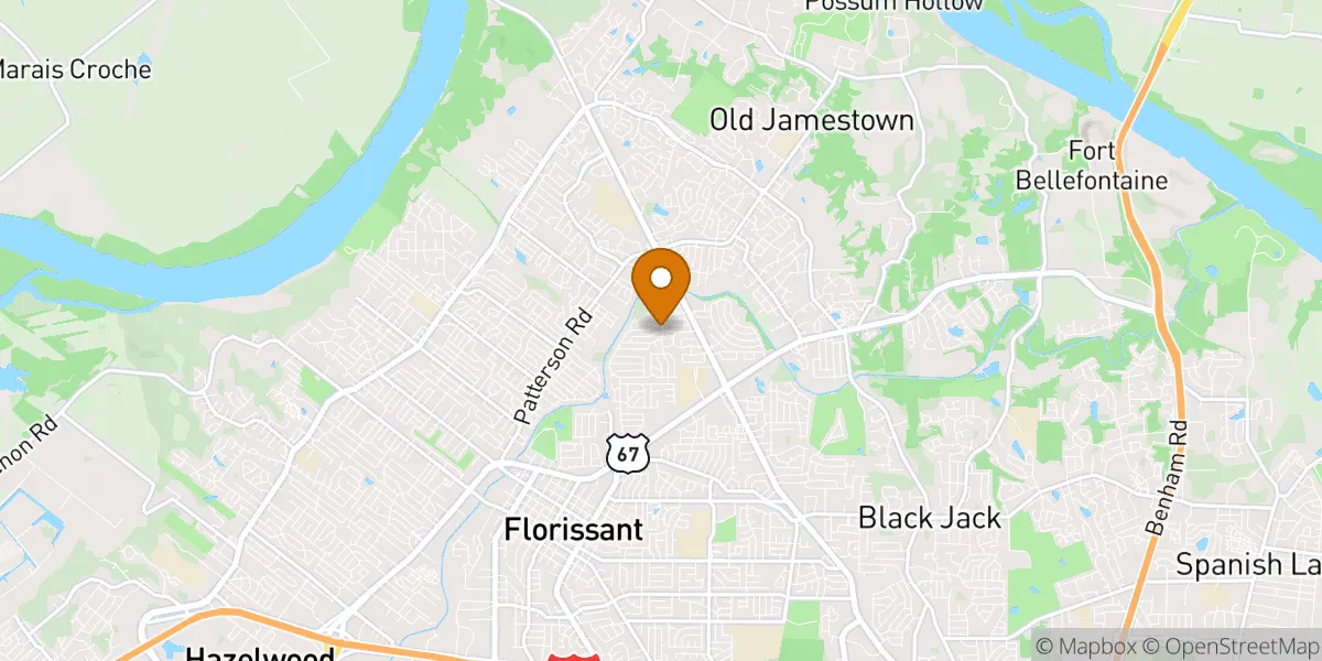 neighborhood map in Florissant, MO