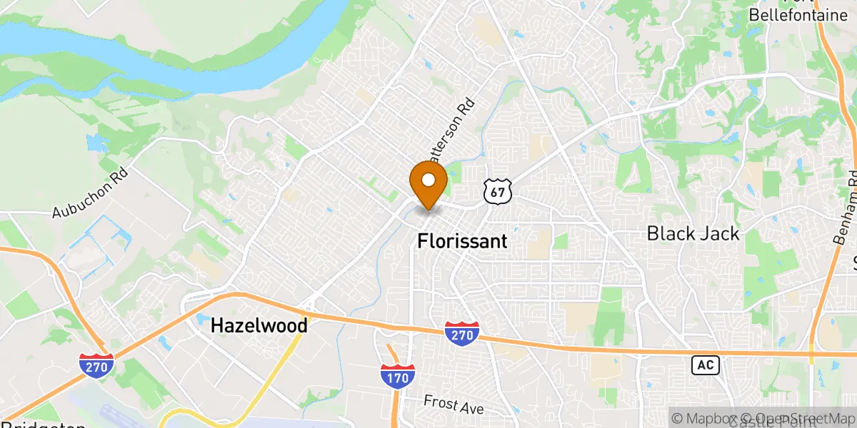  neighborhood map in Florissant, MO