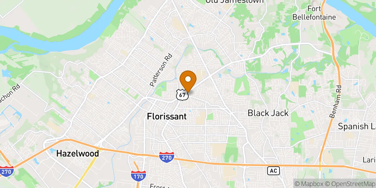  neighborhood map in Florissant, MO