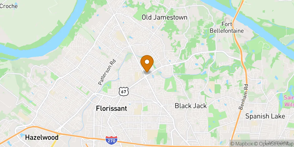  neighborhood map in Florissant, MO
