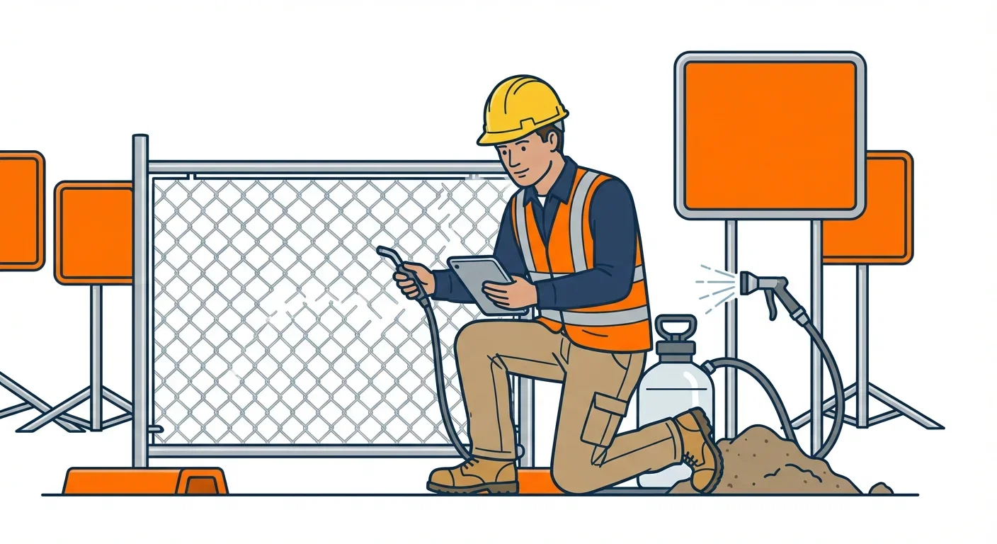 SWPPP Dust Compliance Warning Signs Infographic in Florissant, MO